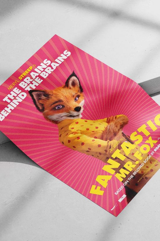 Mr. Fox (character) from the Fantastic Mr. Fox franchise. Mr. Fox - Charming Adventures Poster
