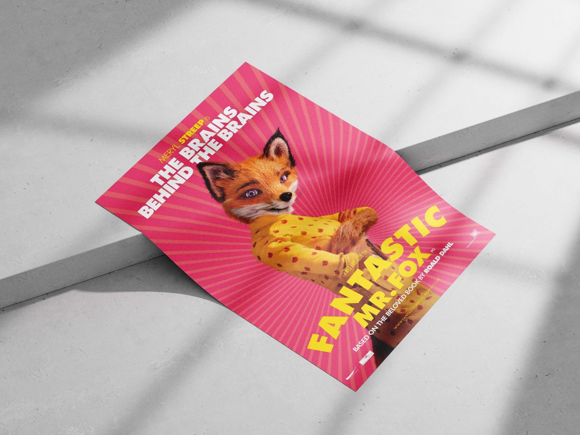 Mr. Fox (character) from the Fantastic Mr. Fox franchise. Mr. Fox - Charming Adventures Poster