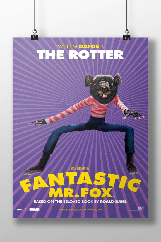 The Rotter (character from *Fantastic Mr. Fox*) The Rotter - Mischievous Pop Art Poster