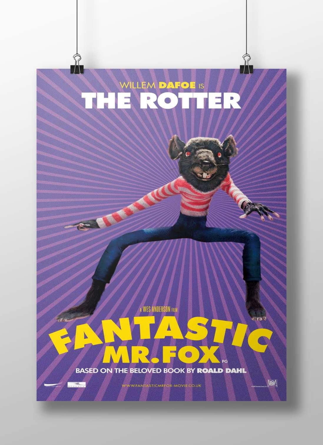 The Rotter (character from *Fantastic Mr. Fox*) The Rotter - Mischievous Pop Art Poster