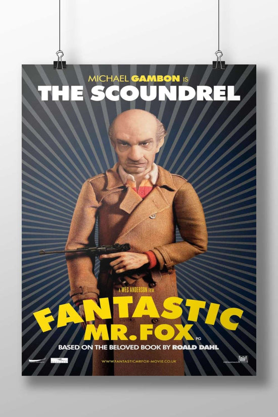 The Scoundrel (character) from Fantastic Mr. Fox Mr. Fox'S Cunning Scoundrel - Iconic Character Poster