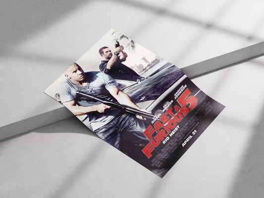 Fast & Furious 5 (confirmed by "APRIL 21" release date OCR text). Dominic Toretto -