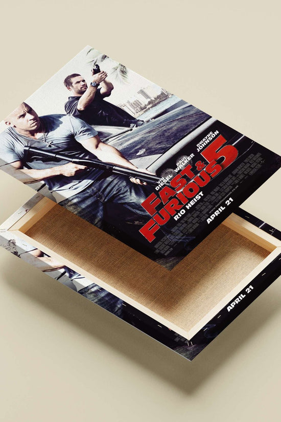 Fast & Furious 5 (confirmed by "APRIL 21" release date OCR text). Dominic Toretto -
