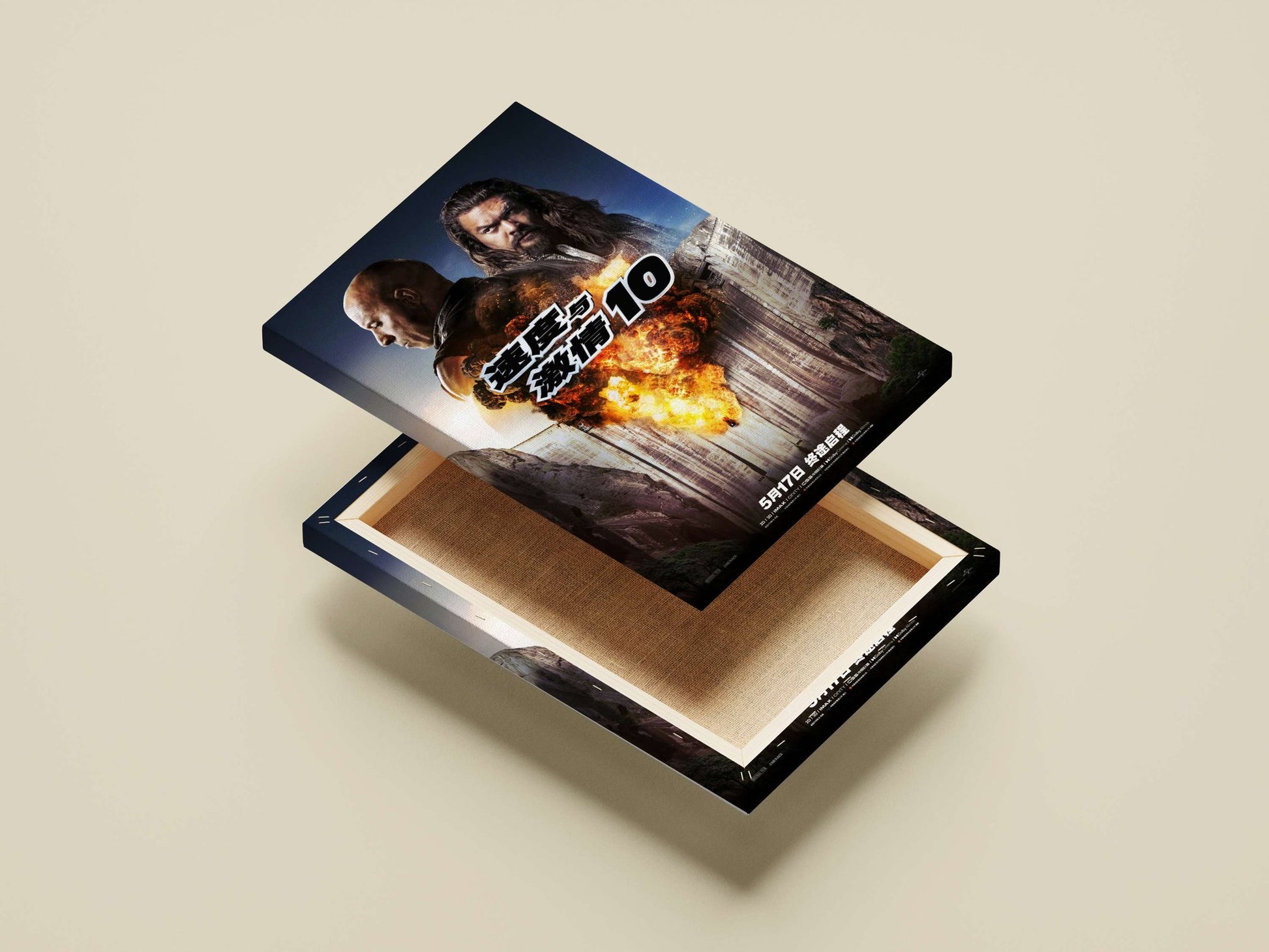 Fast & Furious 10 franchise (Chinese title: 速度与激情10) Dom Toretto - High-Octane Street Racing Poster