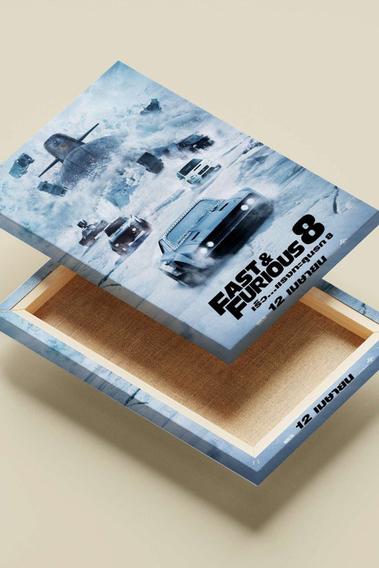 Fast & Furious 8 (franchise title confirmed by Tesseract OCR text "1S2..-usvun=qusn 8" as Thai