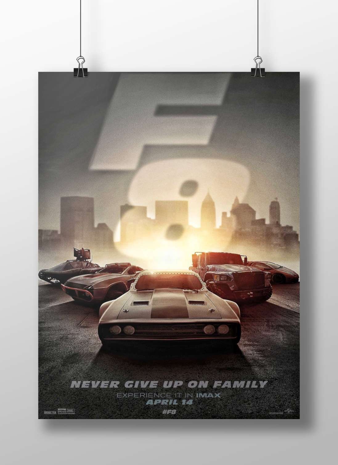Fast & Furious (F8) Dominic Toretto - F8 Street Racing Poster