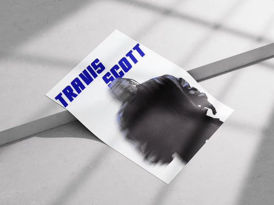 Travis Scott Motion Blur Poster | Abstract Hip-Hop Wall Art for Music Fans