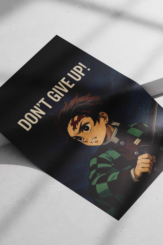 Tanjiro Kamado from Demon Slayer Main Subject: Tanjiro Kamado from Demon Slayer Matte poster print — Anime wall art India |