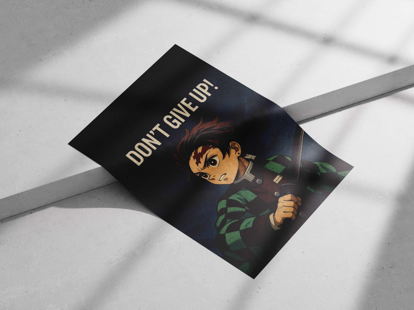 Tanjiro Kamado from Demon Slayer Main Subject: Tanjiro Kamado from Demon Slayer Matte poster print — Anime wall art India |