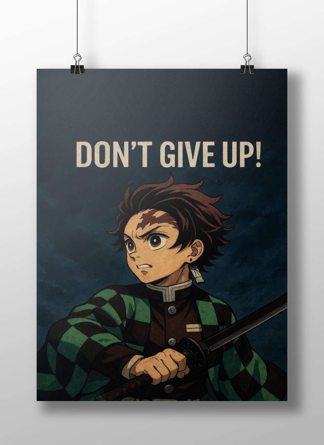 Tanjiro Kamado from Demon Slayer Main Subject: Tanjiro Kamado from Demon Slayer Matte BoizzBoard rigid print — Anime wall