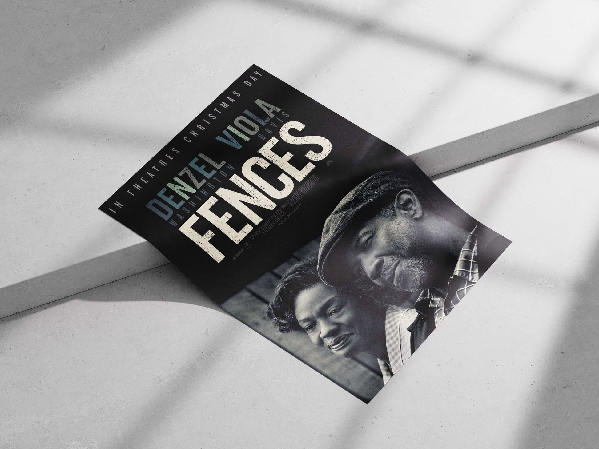 Fences (2016 film starring Denzel Washington and Viola Davis) Fences - Classic Noir Poster