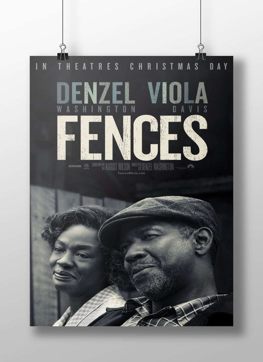 Fences (2016 film starring Denzel Washington and Viola Davis) Fences - Classic Noir Poster