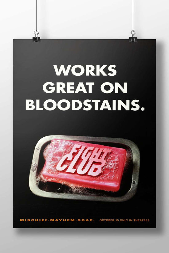 Tyler Durden - Fight Club Noir Poster