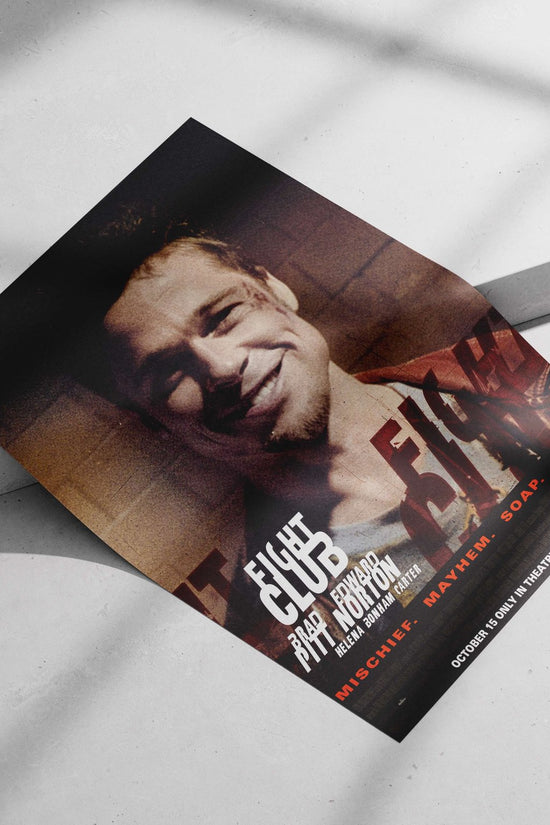 Fight Club (movie) Tyler Durden - Insane Icon Poster