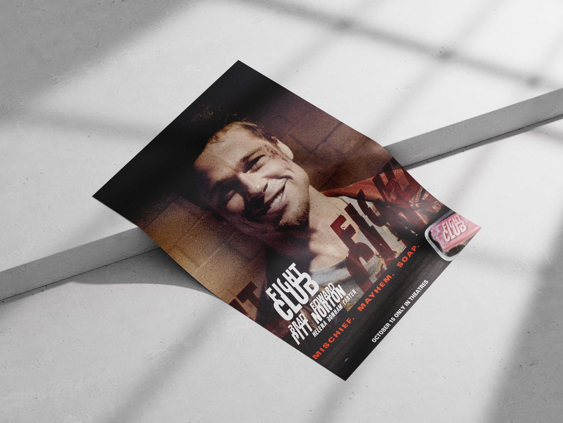Fight Club (movie) Tyler Durden - Insane Icon Poster