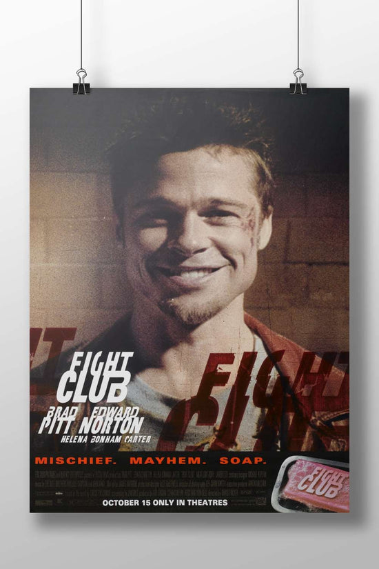 Fight Club (movie) Tyler Durden - Insane Icon Poster