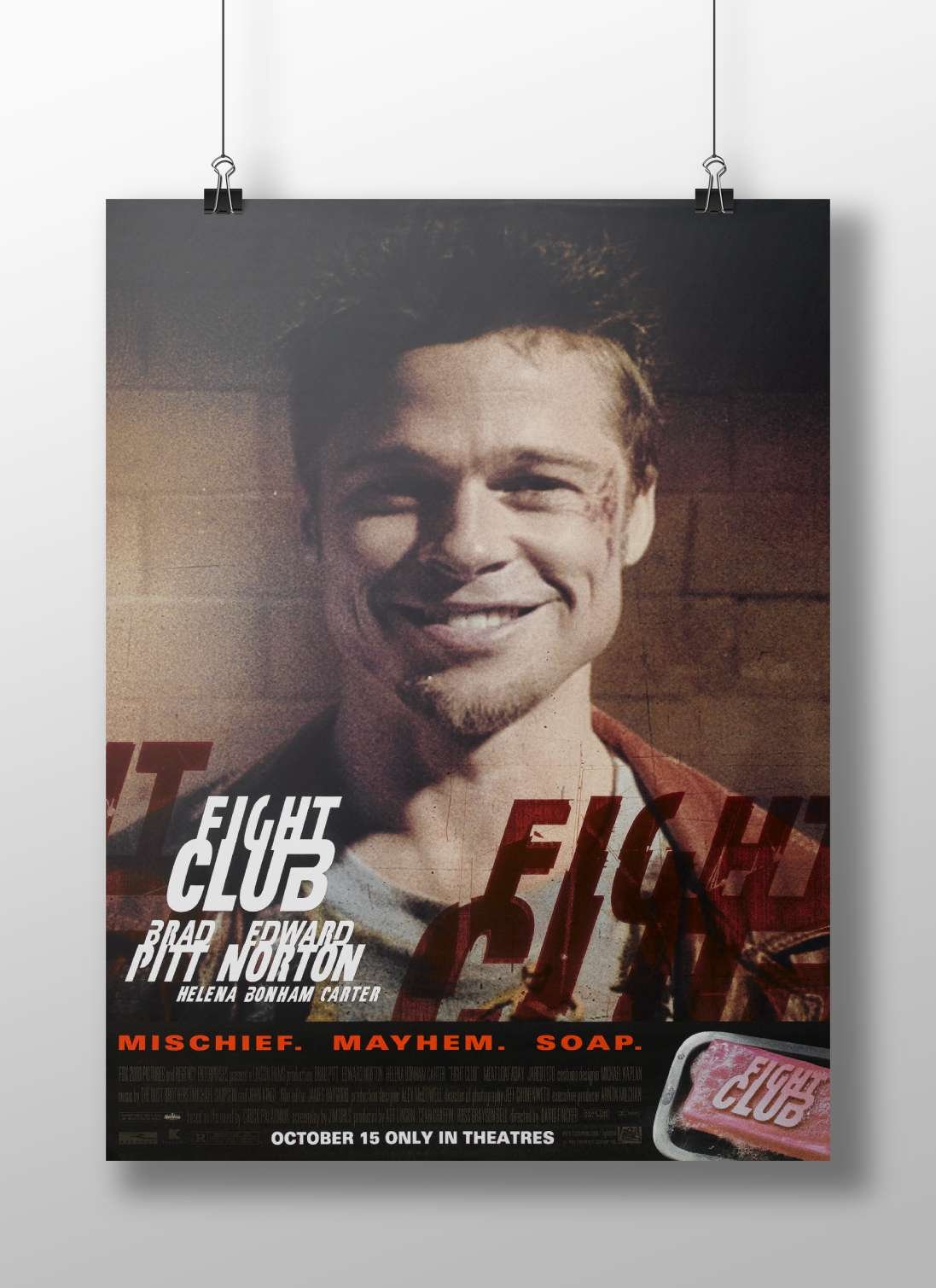 Fight Club (movie) Tyler Durden - Insane Icon Poster
