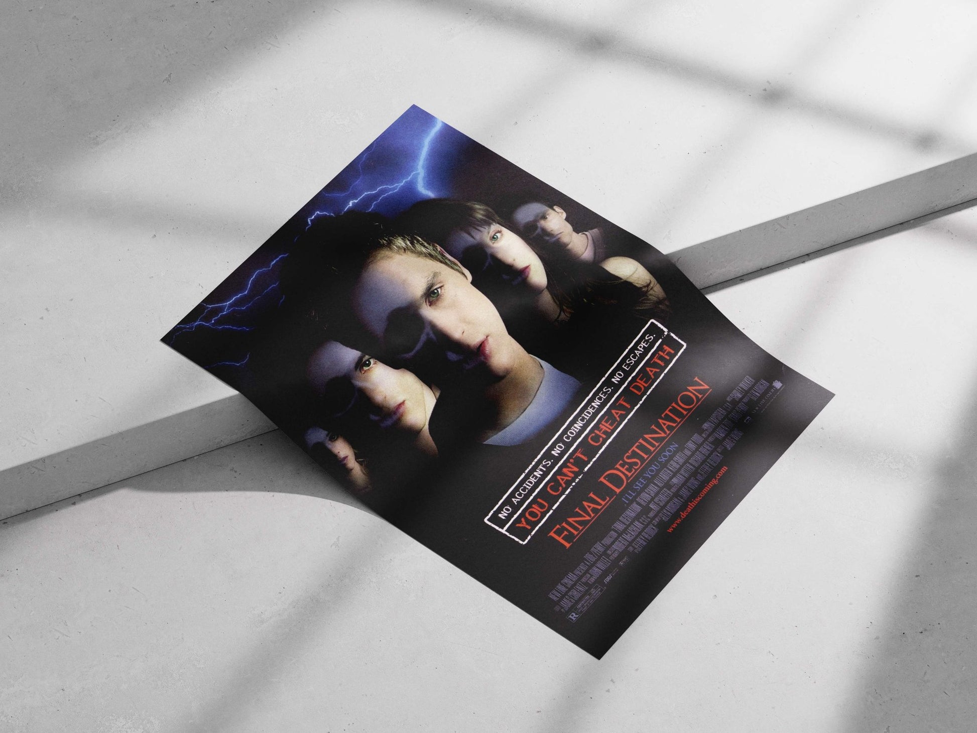 Final Destination franchise Main Subject: Final Destination franchise Matte poster print — Superhero wall art India |