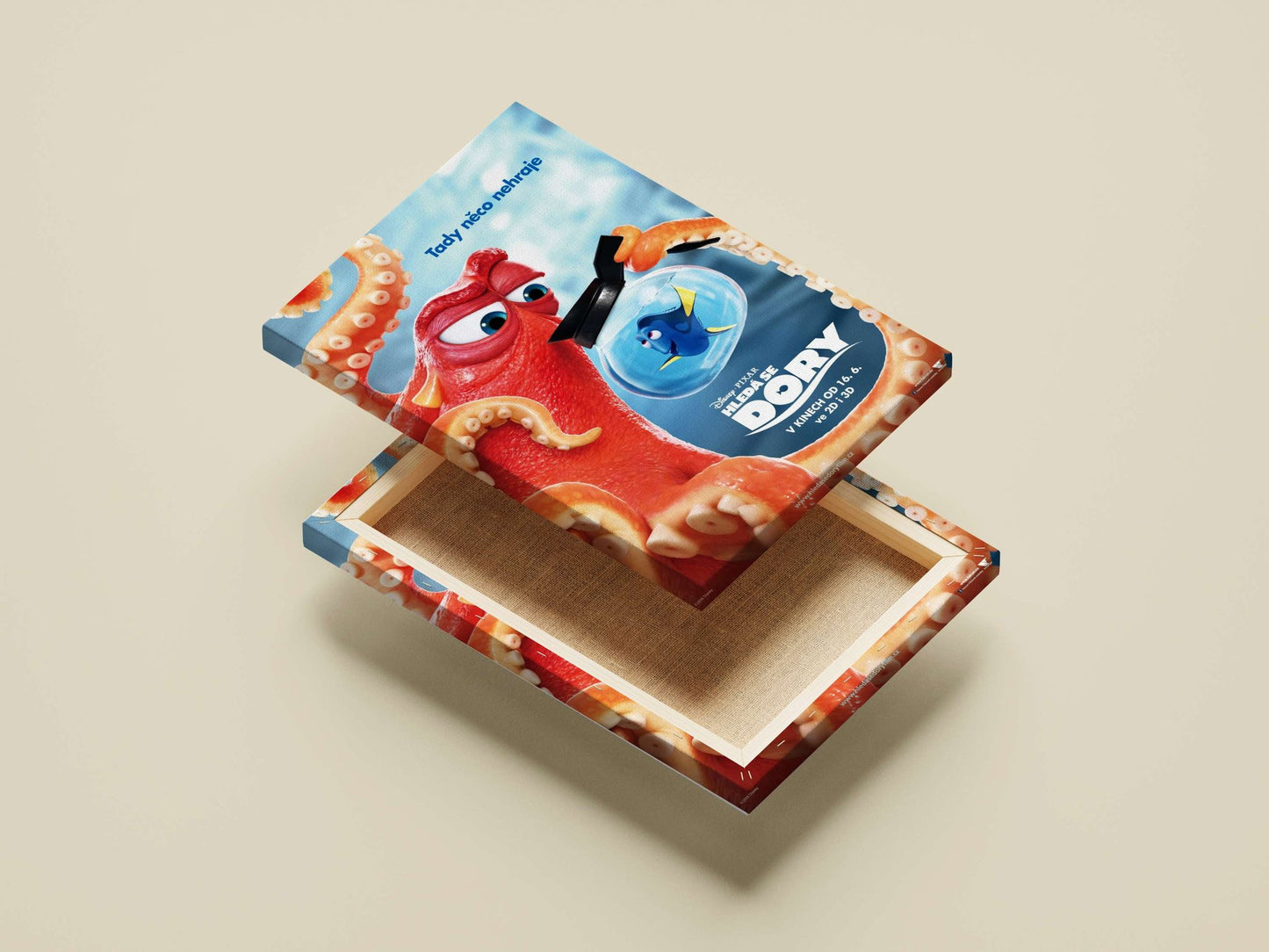 Hank (the red octopus) and Dory from Disney Pixar's Finding Nemo. Main Subject: Hank (the red octopus) and Dory from Disney