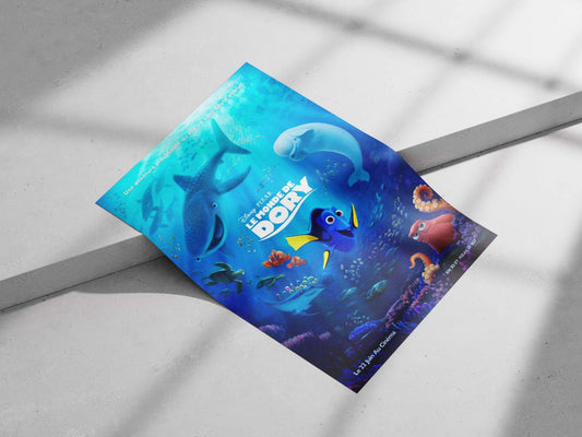 Dory (the blue tang fish) from Disney•Pixar's Finding Dory franchise Dory - Joyful Nemo Poster