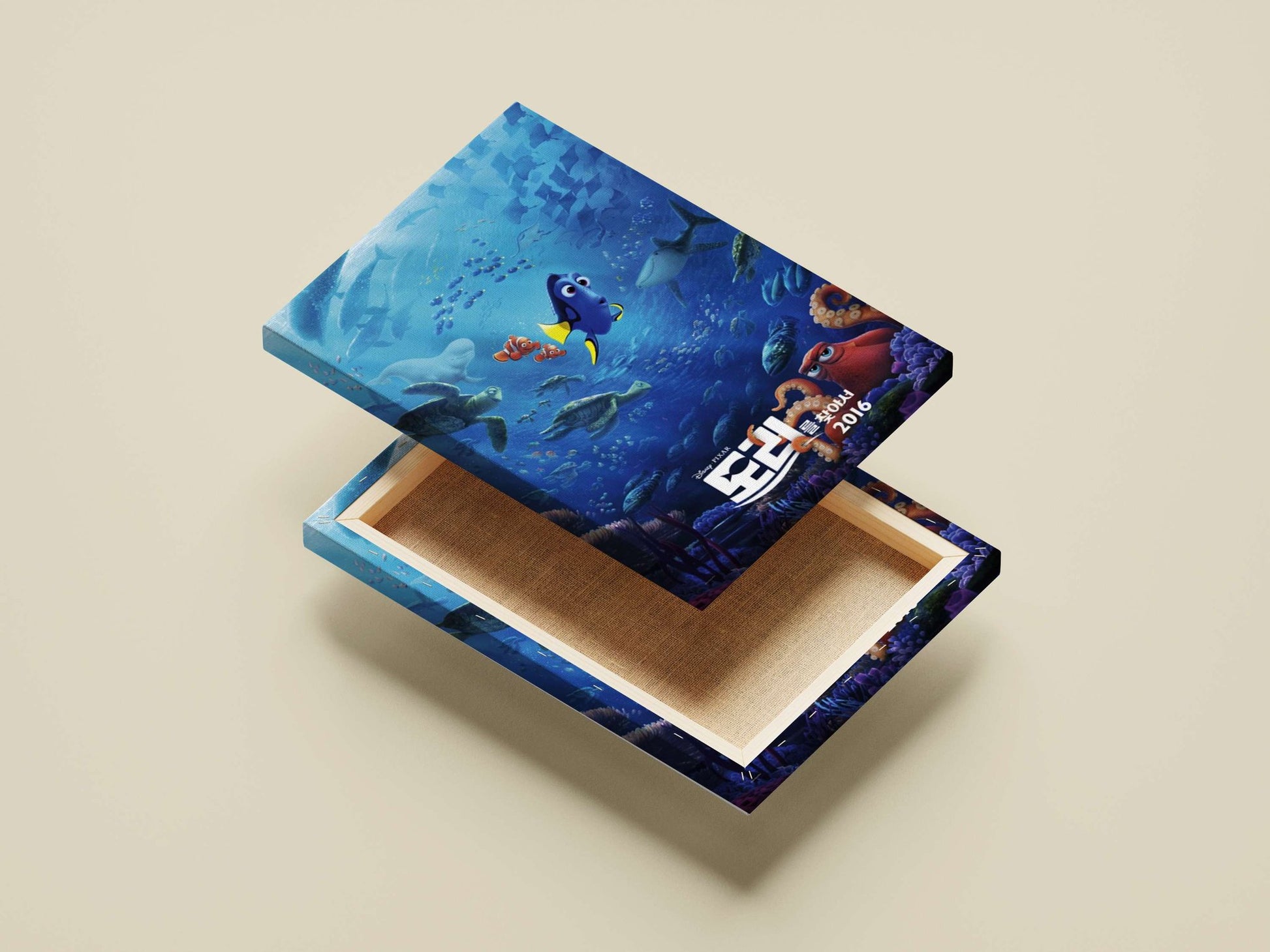 Dory, Nemo, and Marlin from Disney•Pixar's Finding Nemo Finding Nemo Family - Pop Art Poster