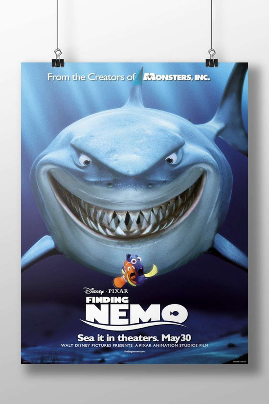Bruce the shark and Nemo the clownfish from Disney•Pixar's "Finding Nemo". Main Subject: Bruce the shark and Nemo the