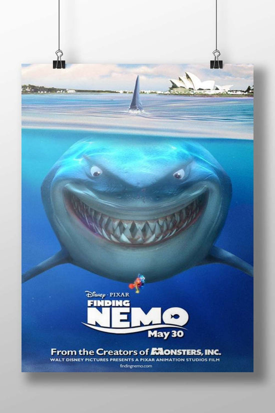 Bruce (the shark) from Finding Nemo Main Subject: Bruce (the shark) from Finding Nemo Matte BoizzBoard rigid print —