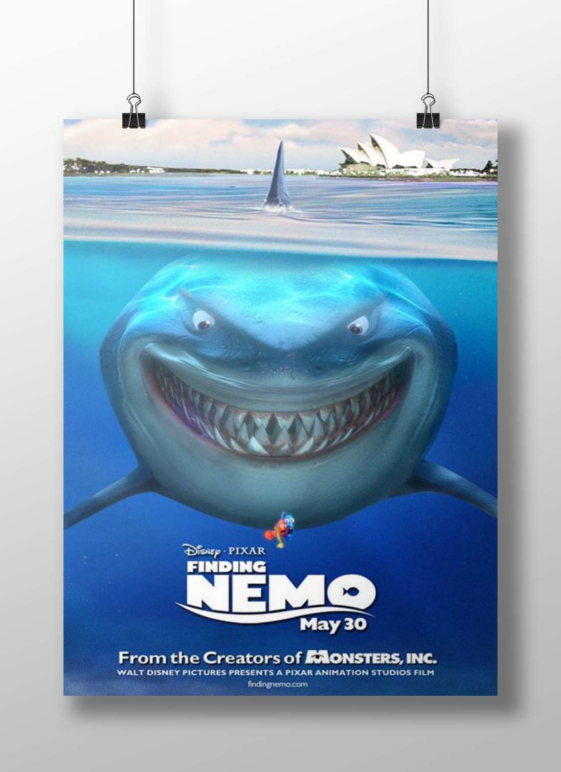 Bruce (the shark) from Finding Nemo Bruce The Shark - Ocean Masterpiece Poster