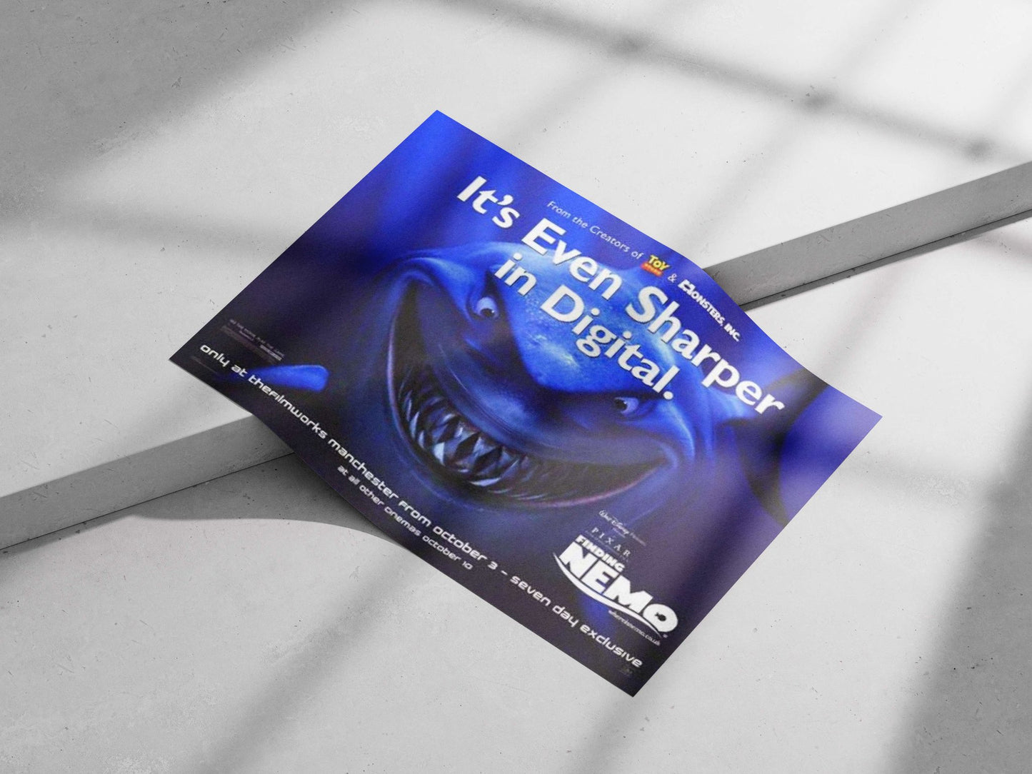 Bruce the Shark (Finding Nemo franchise) Main Subject: Bruce the Shark (Finding Nemo franchise) Matte poster print —