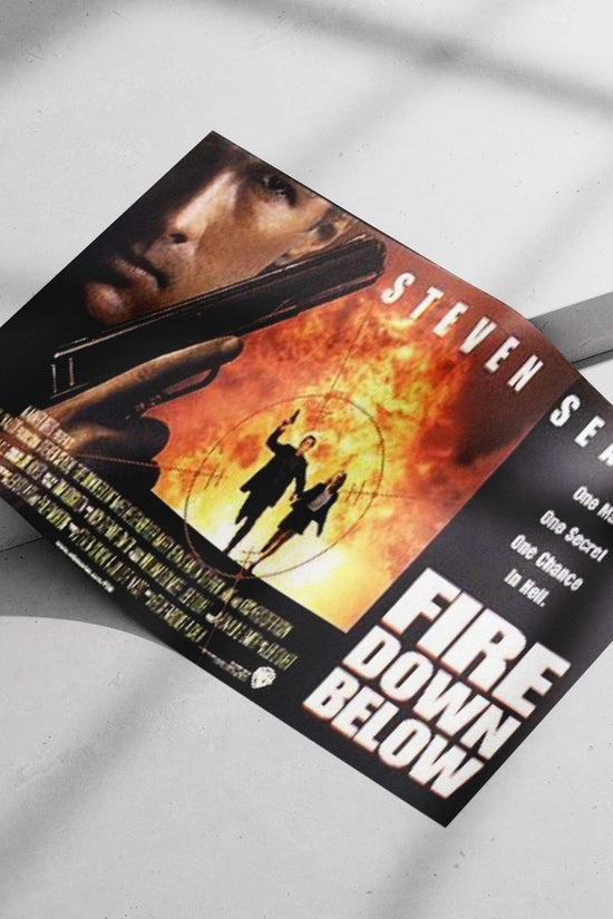 Fire Down Below (film) starring Steven Seagal Main Subject: Fire Down Below (film) starring Steven Seagal Matte poster print