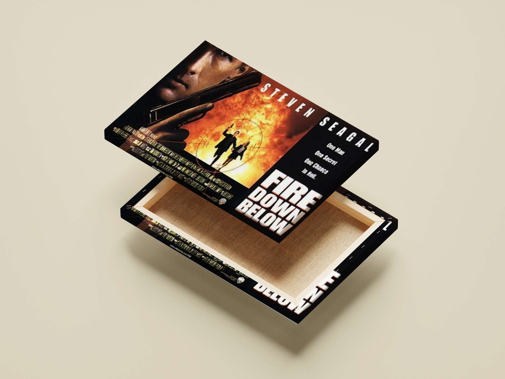 Fire Down Below (film) starring Steven Seagal Main Subject: Fire Down Below (film) starring Steven Seagal Canvas wall art —