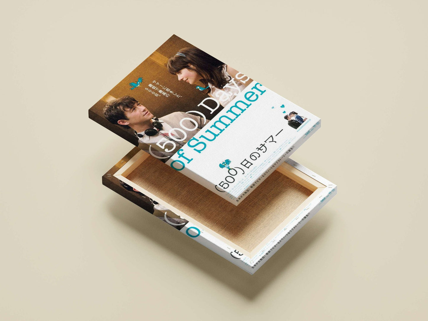 (500) Days of Summer (franchise) Main Subject: (500) Days of Summer (franchise) Canvas wall art — Bollywood wall art India |