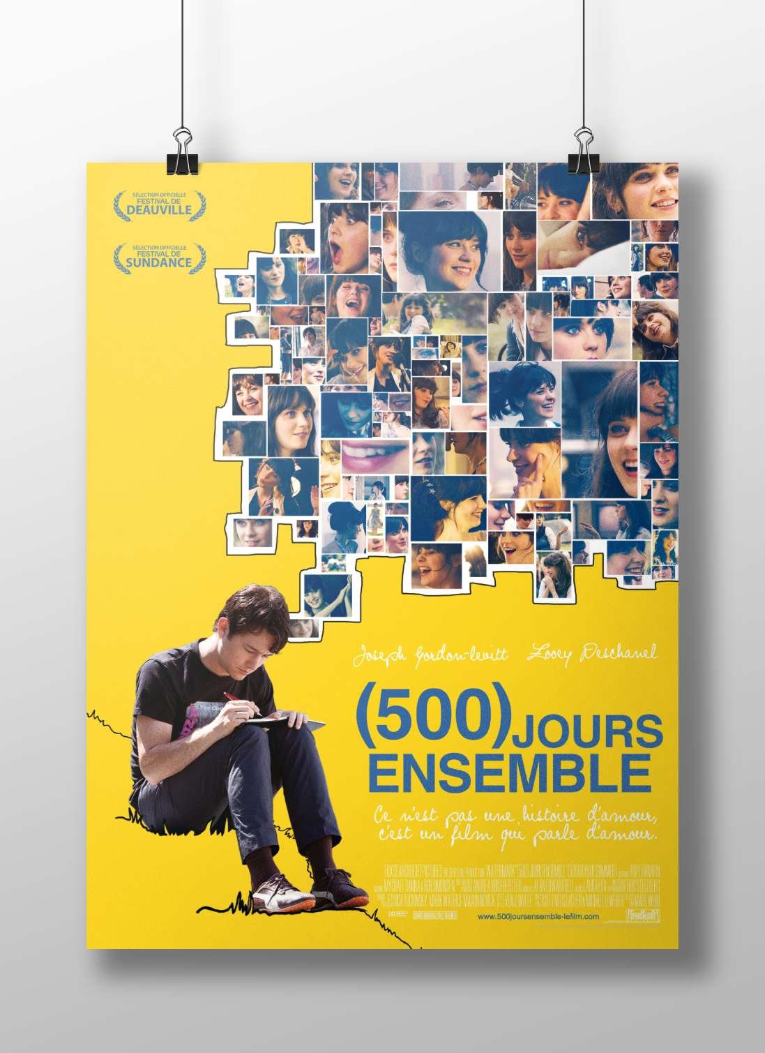 The film "(500) JOURS ENSEMBLE" (known as "500 Days of Summer" in English), featuring actors