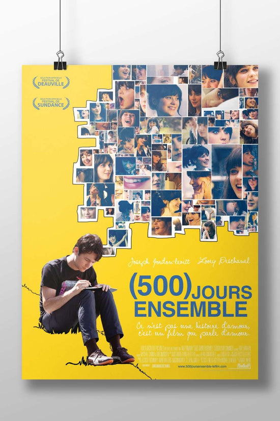 The film "(500) JOURS ENSEMBLE" (known as "500 Days of Summer" in English), featuring actors Joseph Gordon-Levitt and Zooey