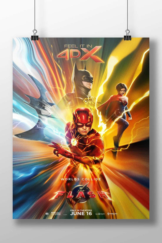The Flash, Batman, and Supergirl from DC Comics Main Subject: The Flash, Batman, and Supergirl from DC Comics Matte