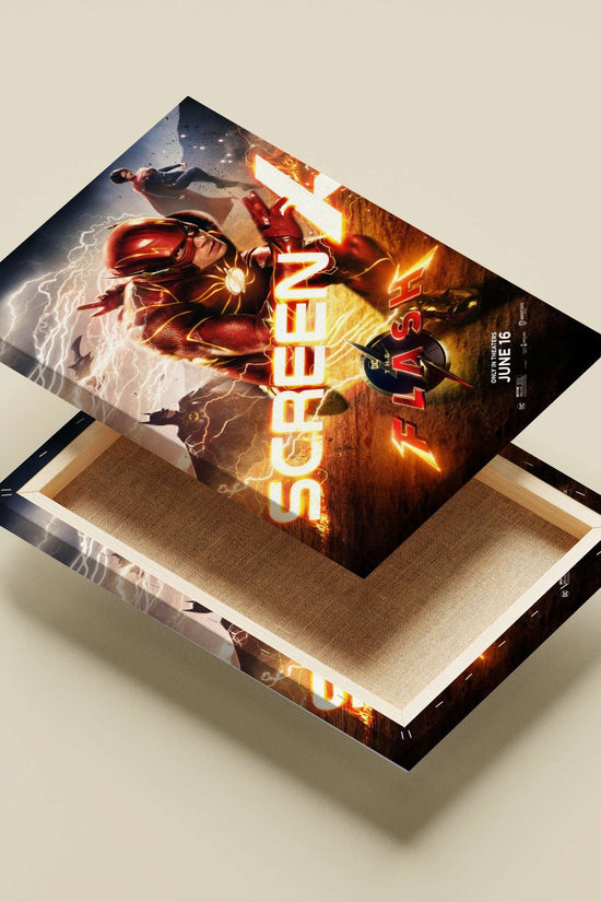 The Flash (Barry Allen) from DC Comics' superhero franchise Main Subject: The Flash (Barry Allen) from DC Comics' superhero