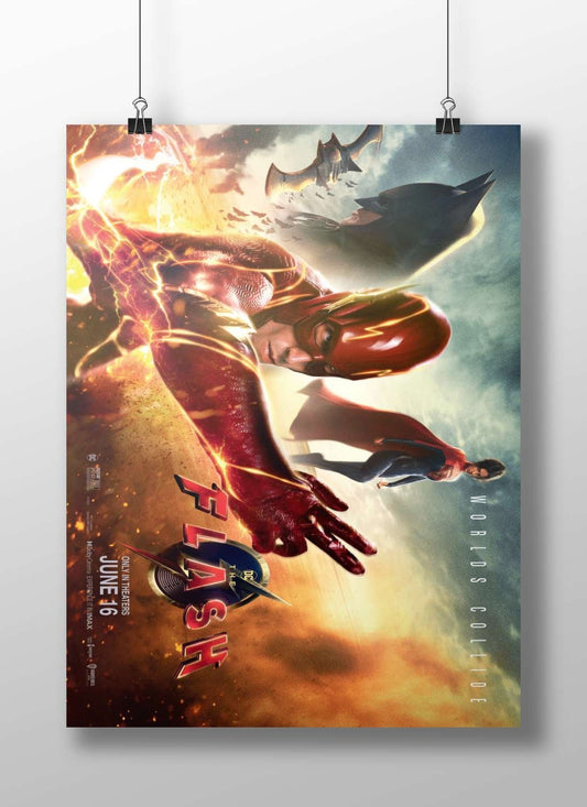 The Flash, Superman, and Batman from DC Universe Main Subject: The Flash, Superman, and Batman from DC Universe Matte