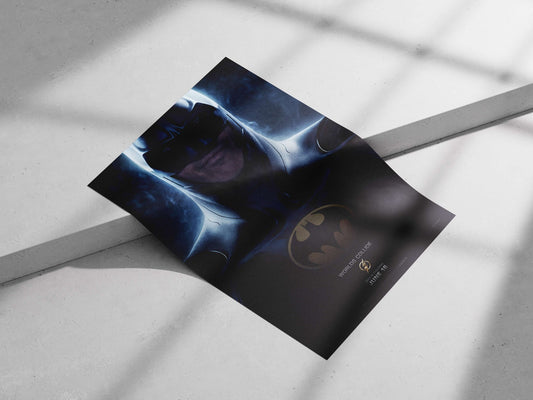 Batman (DC Comics franchise) Main Subject: Batman (DC Comics franchise) Matte poster print — Superhero wall art India |