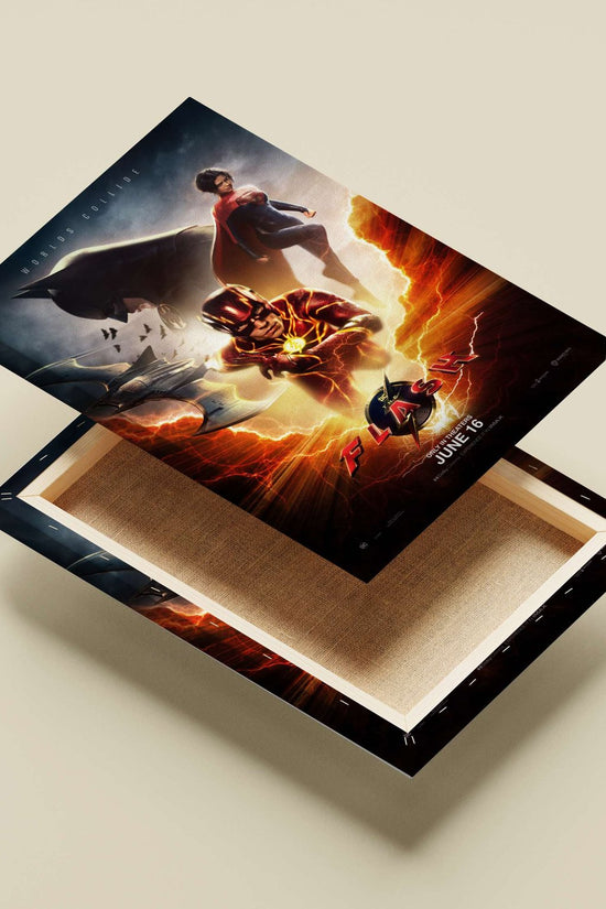 The Flash (Barry Allen), Batman (Bruce Wayne), and Supergirl (Kara Zor-El) from DC Extended Universe Main Subject: The Flash