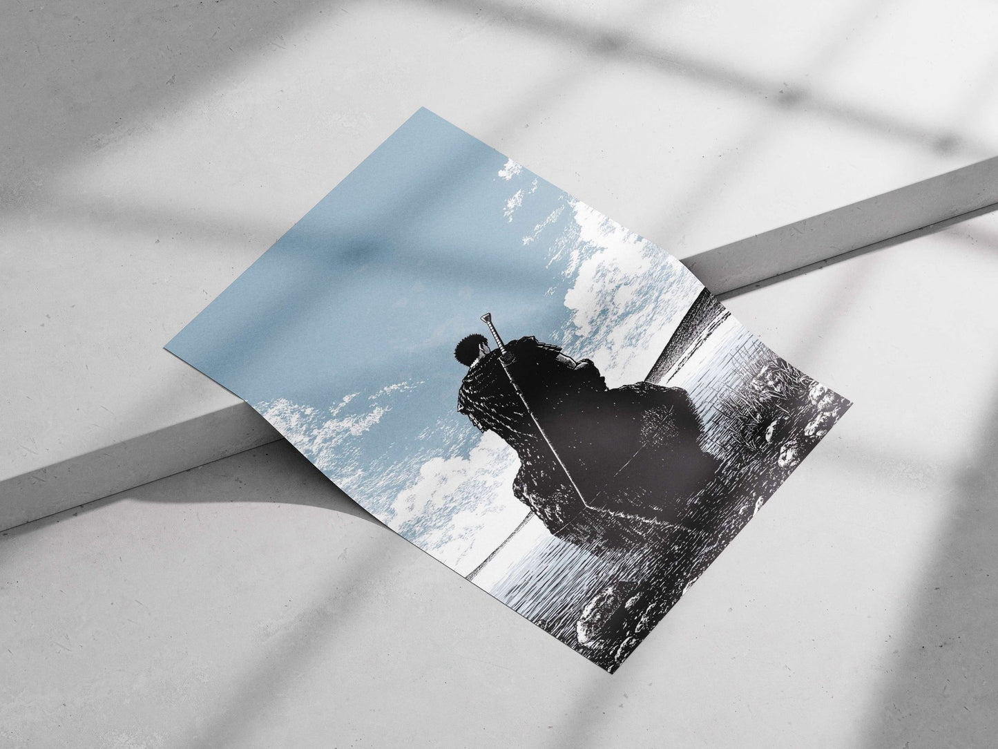 Guts from the Berserk franchise Main Subject: Guts from the Berserk franchise Matte poster print — Anime wall art India |