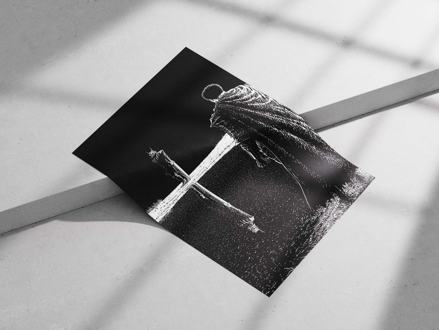 Guts and Griffith (Berserk franchise) Main Subject: Guts and Griffith (Berserk franchise) Matte poster print — Anime wall