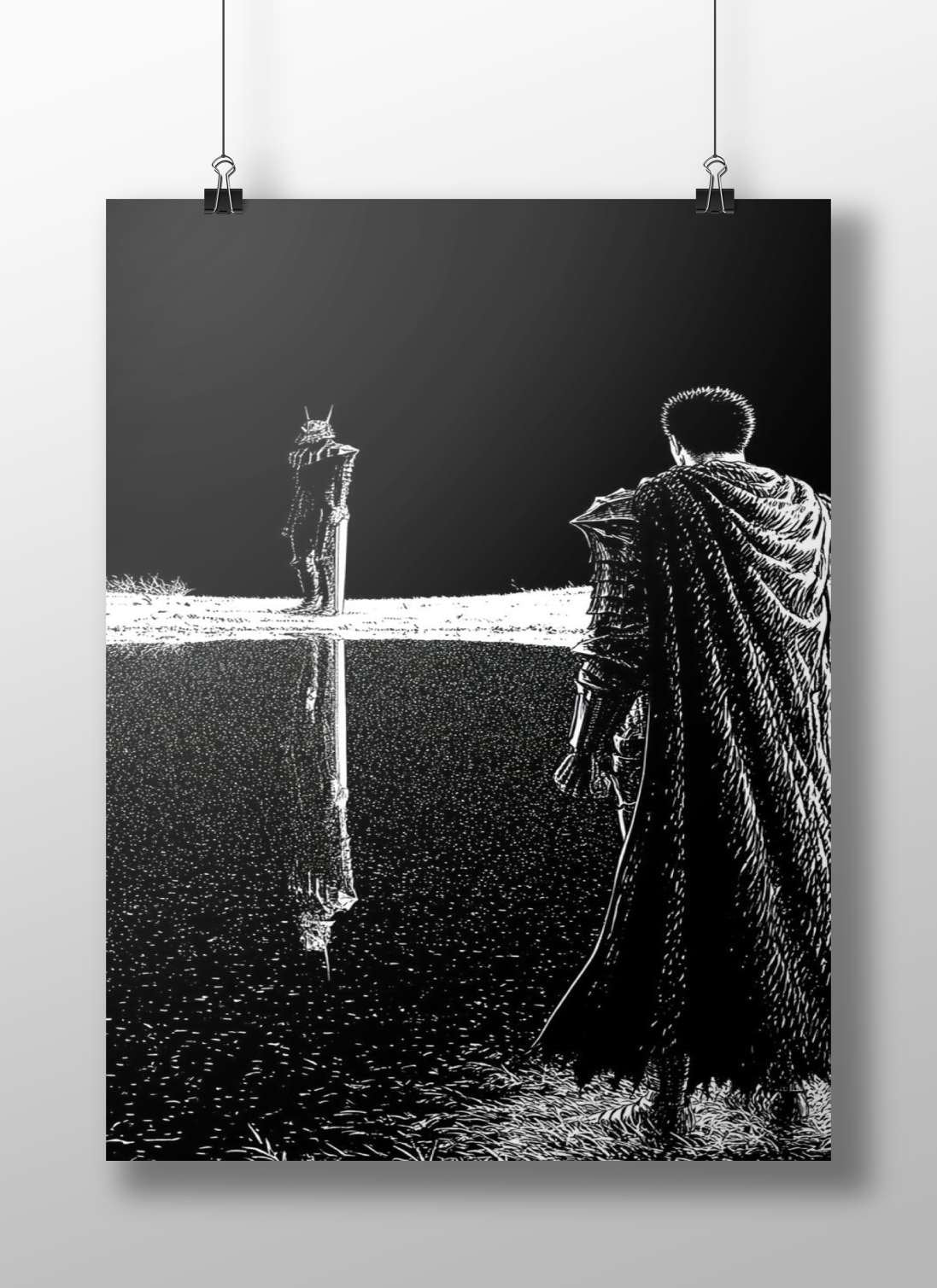 Guts and Griffith (Berserk franchise) Main Subject: Guts and Griffith (Berserk franchise) Matte BoizzBoard rigid print —