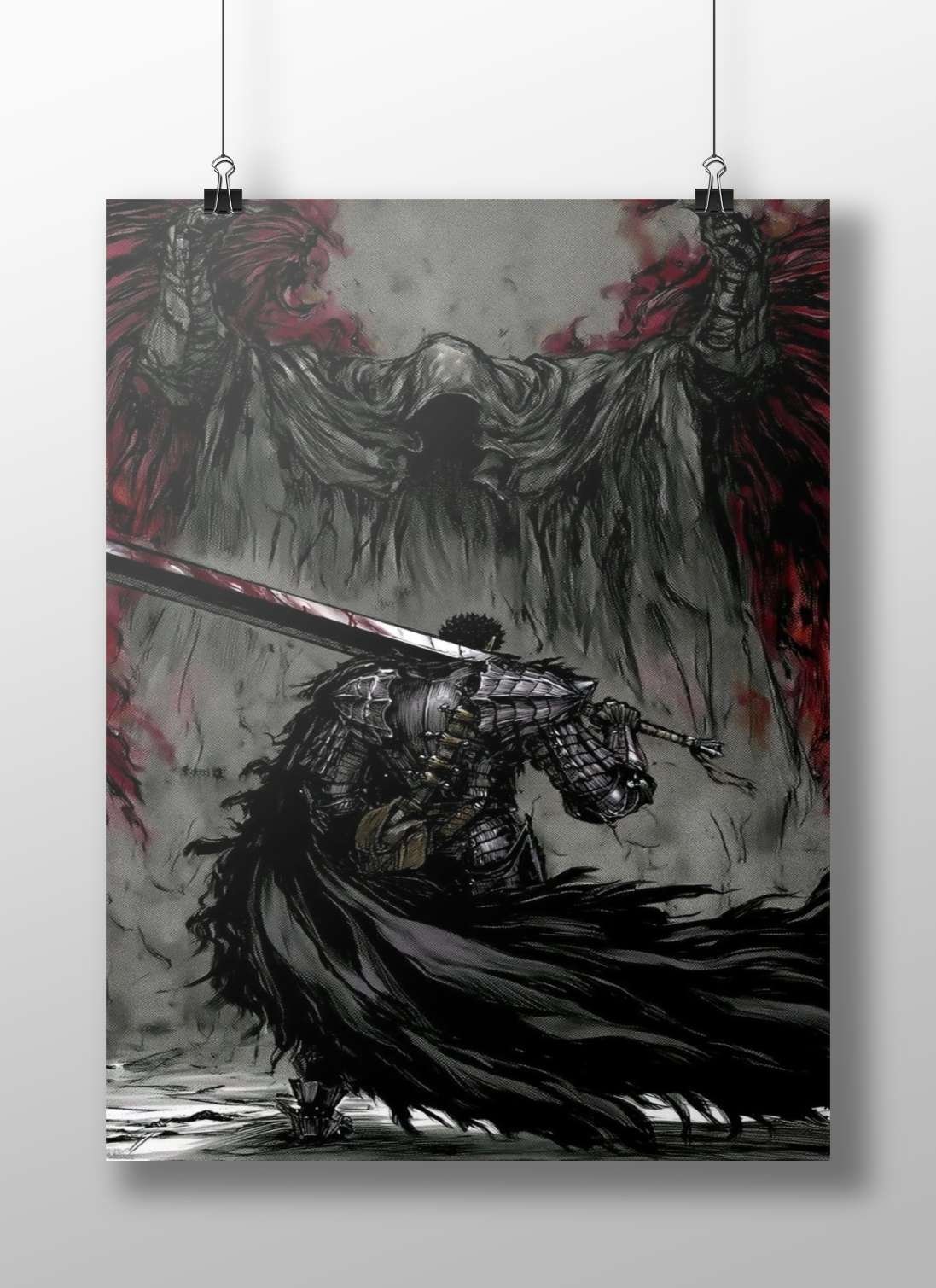 Knight (Dark Souls franchise) Main Subject: Knight (Dark Souls franchise) Matte BoizzBoard rigid print — Gaming wall art