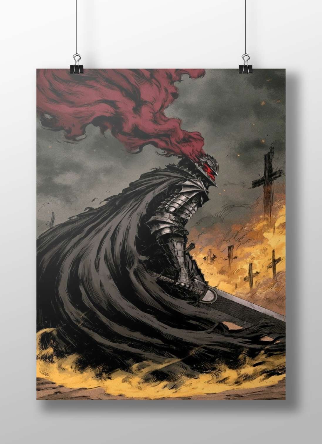 Berserker from the Overlord franchise Main Subject: Berserker from the Overlord franchise Matte BoizzBoard rigid print —