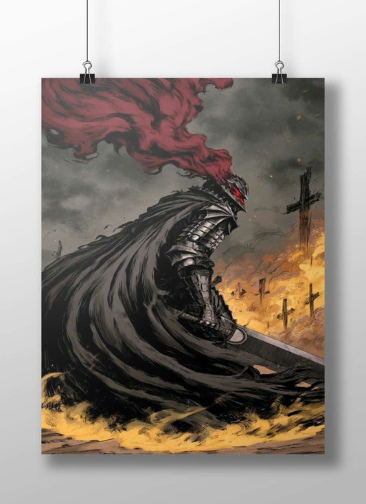 Berserker from the Overlord franchise Main Subject: Berserker from the Overlord franchise Matte BoizzBoard rigid print —