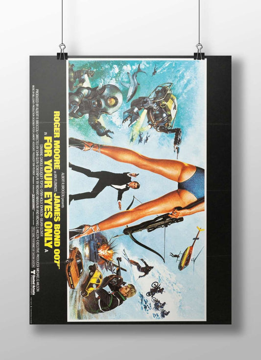 The James Bond film "For Your Eyes Only" (1981), part of the James Bond franchise starring Roger Moore as James Bond 007.