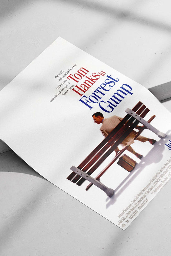 Tom Hanks as Forrest Gump Main Subject: Tom Hanks as Forrest Gump Matte poster print — Hollywood wall art India | PosterBoizz