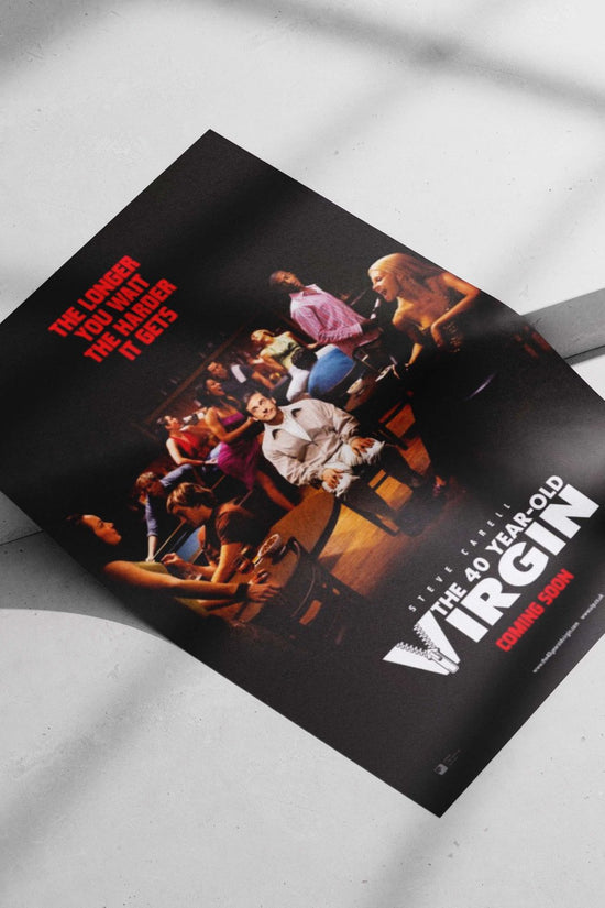 The 40 Year-Old Virgin (Steve Carell) Main Subject: The 40 Year-Old Virgin (Steve Carell) Matte poster print — Hollywood