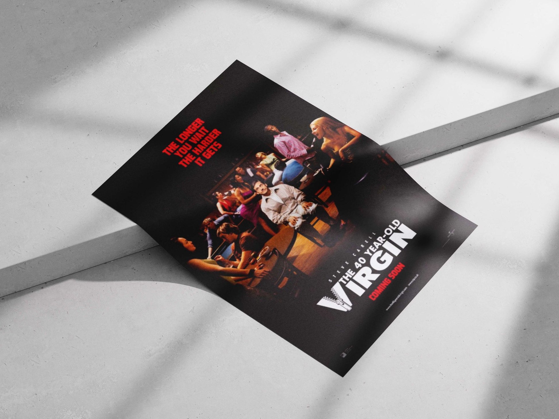 The 40 Year-Old Virgin (Steve Carell) Main Subject: The 40 Year-Old Virgin (Steve Carell) Matte poster print — Hollywood
