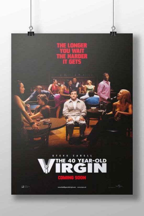 The 40 Year-Old Virgin (Steve Carell) Main Subject: The 40 Year-Old Virgin (Steve Carell) Matte BoizzBoard rigid print —